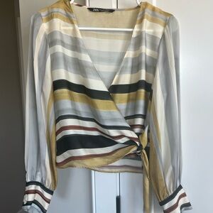 Zara Tie Blouse